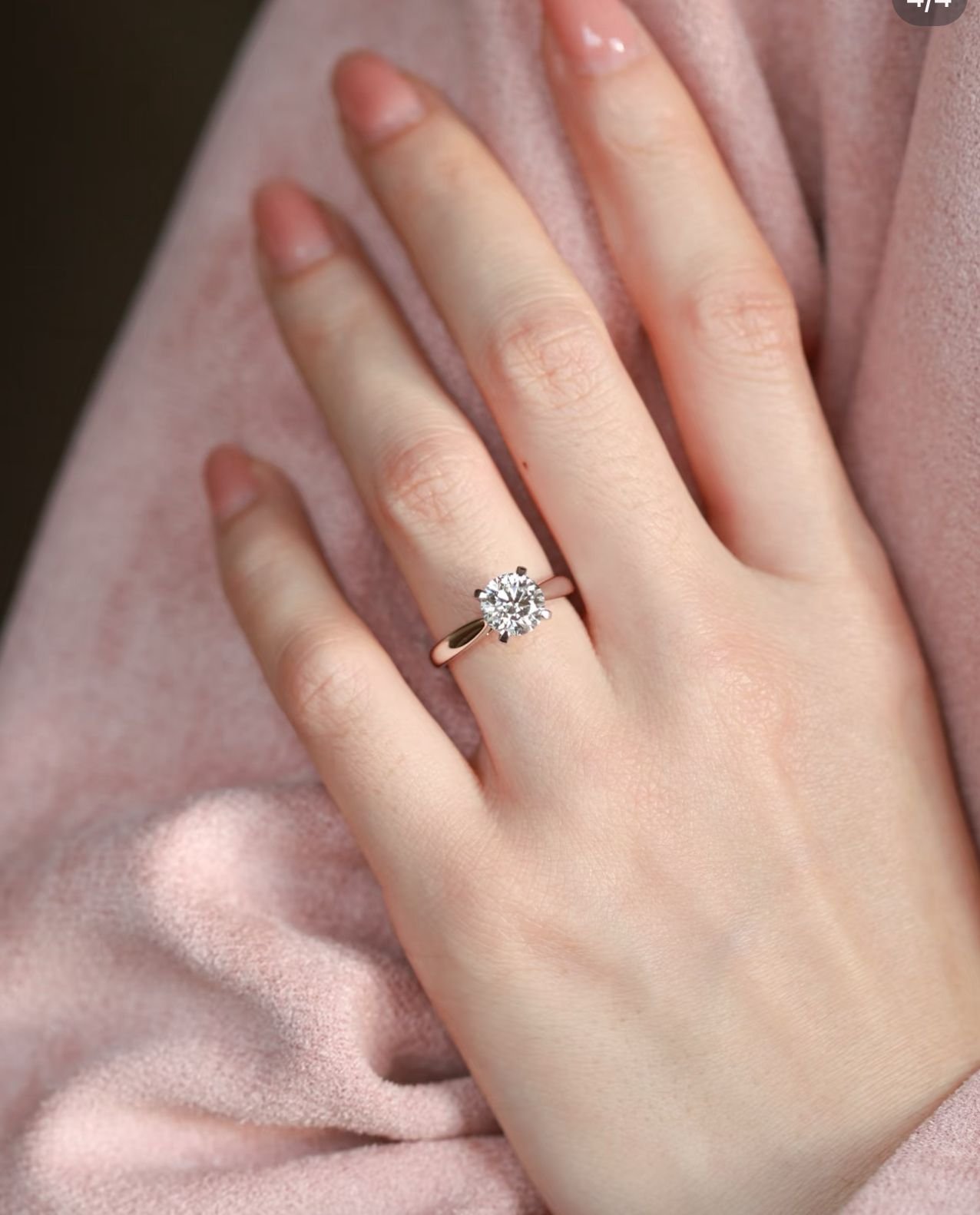 EternalGlow Solitaire Ring Lab-Grown Diamond – Classic Elegance - Image 9