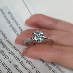 The classic Six-Pong - 1 ct Round Lab-grown diamond